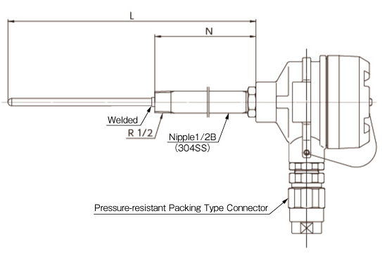 Hydrogen Explosion-proof/Pressure Resistant Explosion-proof Type Sheathed Thermocouple image
