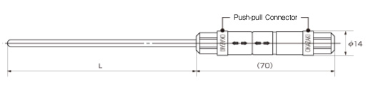T110/R110: Temperature Sensor with a Push-pull Connector image