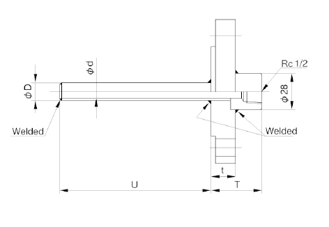 TW40B: Pipe Protection Tube Flange Type image