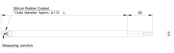 T801-1 PFA Coated Thermocouple EXS Ultra-Fine Type Image
