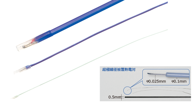 Small Diameter Fluororesin Coated Mold Type Thermocouples Image