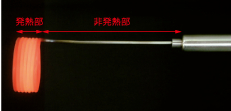 非発熱部付細径マイクロヒーター（MP35K）の画像