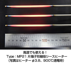 片端子形細径シースヒーター（MP21）の画像