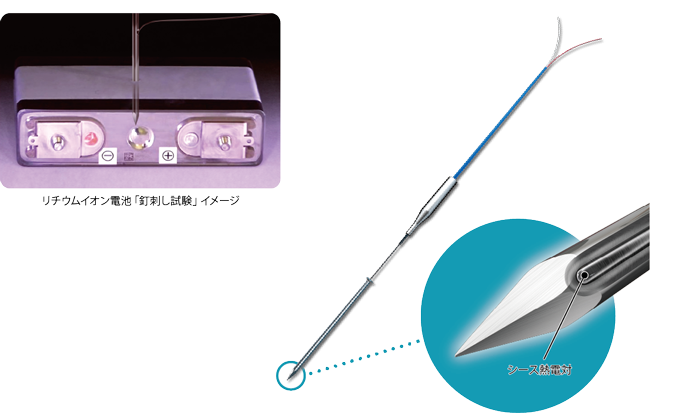 釘付きシース熱電対の製品画像