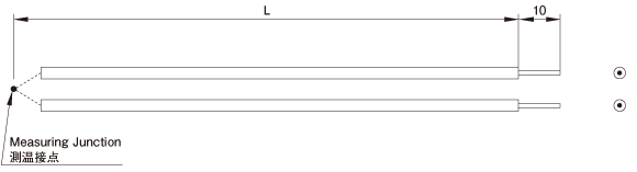 T801-0 超極細径被覆熱電対 EXS Nano Type